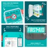 Be Smart Get Prepared First Aid Kit, Teal, 326 Piece,