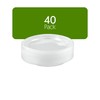 PLASTICPRO 40 Pack Clear Plastic Plates 7 Inch Durable Disposable