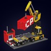 Mould King 12027 Diesel Locomotive Train Trailer Building Block Remote
