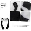Kisangel Panda Hat with Moving Ears Plush Animal Cap for