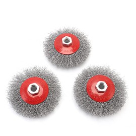 CENPEK 3pcs M14 Cup Twisted Knot Steel Crimp Wire Wheel Brush for Angle Grinder Tool Wire Brushes Cleaning Brush Hand Tools