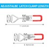 6 Pack Toggle Latch Clamp 4001, Adjustable Latch, Smoker Clamps