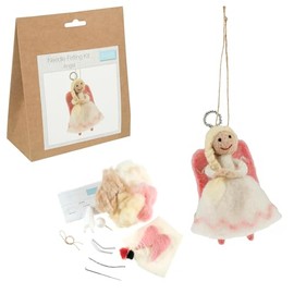 Crafty Capers Christmas Angel | Complete Needle Felting Kit | Hanging Tree Ornament