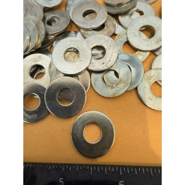 McMaster-Carr New Qty (100) 5/16” ASME Flat Washers, .343” ID X .875” OD X .056” - .071” Thick