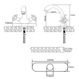 Bathroom Faucet Oil Rubbed Bronze GGStudy Bathroom Vanity Faucet Single Handle One Hole Bathroom Sink Faucet Basin with Cover Plate