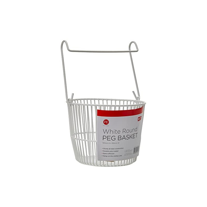L.T. Williams 1019 Peg Round White Basket