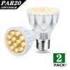 JSVSAL LED PAR20 Colored Light Bulb,100 Watt Equivalent,Dimmable,Golden Yellow,12W,Energy Efficient,E26