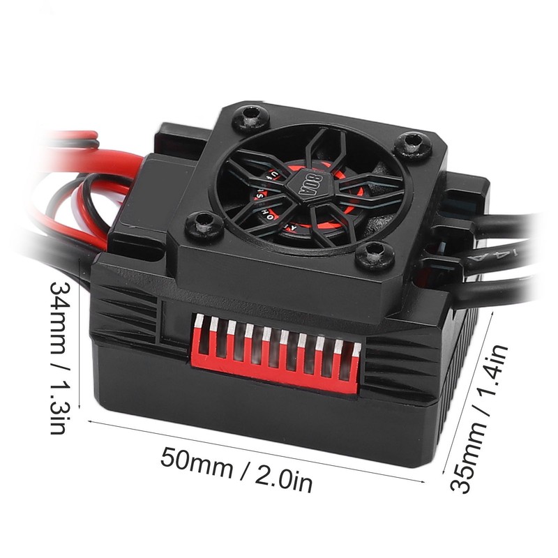 V2 80A Brushless ESC Waterproof Speed Controller with XT60 to