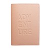 Passport Holder with Embossed Adventure, Travel Case, Travel Wallet, Document