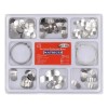 100 Piezas Banda Matriz Dental Contorneadas 2 Anillos Kit