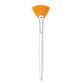 2X Women Facial Brushes Fan Mask Brush Soft Brushes Cosmetic Makeup Tools AU (Yellow)