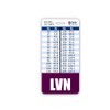 LVN Badge Buddy Vertical w/Height & Weight Conversion Charts (Purple)