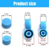 ZIMISI Blue Replacement Car A/C Valve Core Caps, Leakproof R134a