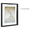 Frametory, Floating Picture Frames Set - Black Metal Photo Frames