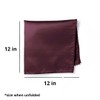 tiemart Wine Premium Pocket Square, Cocoa Bean