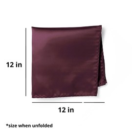 tiemart Wine Premium Pocket Square, Cocoa Bean