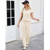 Aottori Two-Piece Leisure Suit Women's Summer Outfits Tracksuit Short Sleeve