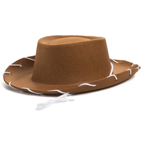 Childrens Brown Felt Cowboy Hat by Century Novelty by Century, Brown, Size Small