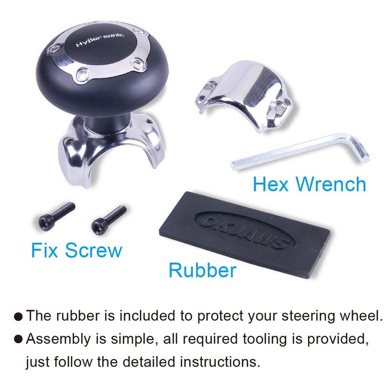 Hypersonic Car Power Handle Spinner Steering Wheel Knob in