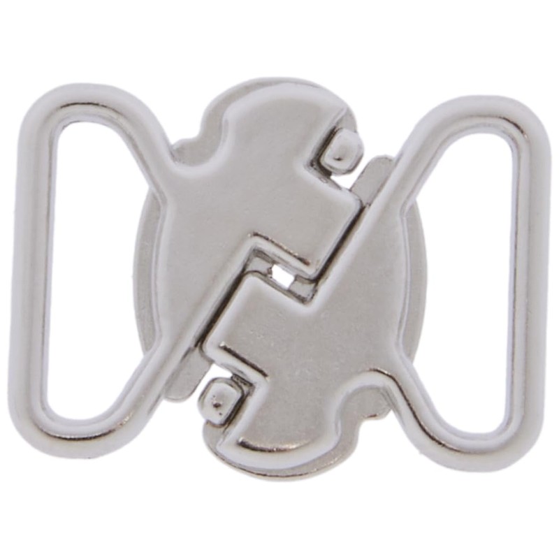 Prym Bikini and Belt Clasp, Metal, Silver, 0.47" Coloured-1 Piece