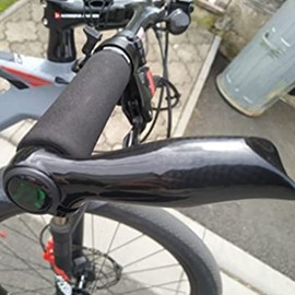 Yccyctrek - Extremos de barra para bicicleta de montaña, fibra de carbono, MTB, manubrio de bicicleta de montaña