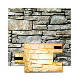 Granite Mat Stamp Texturing Skin Slate Pattern Stone Decorative Concrete Cement Imprint Texture Stamp Mat Polyurethane Stamping