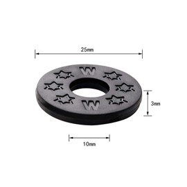 10Pcs 2.7mm Black Guitar Strap Locks Gasket Guitar Protector Blocks Holder for Musical Instrument Accessories
