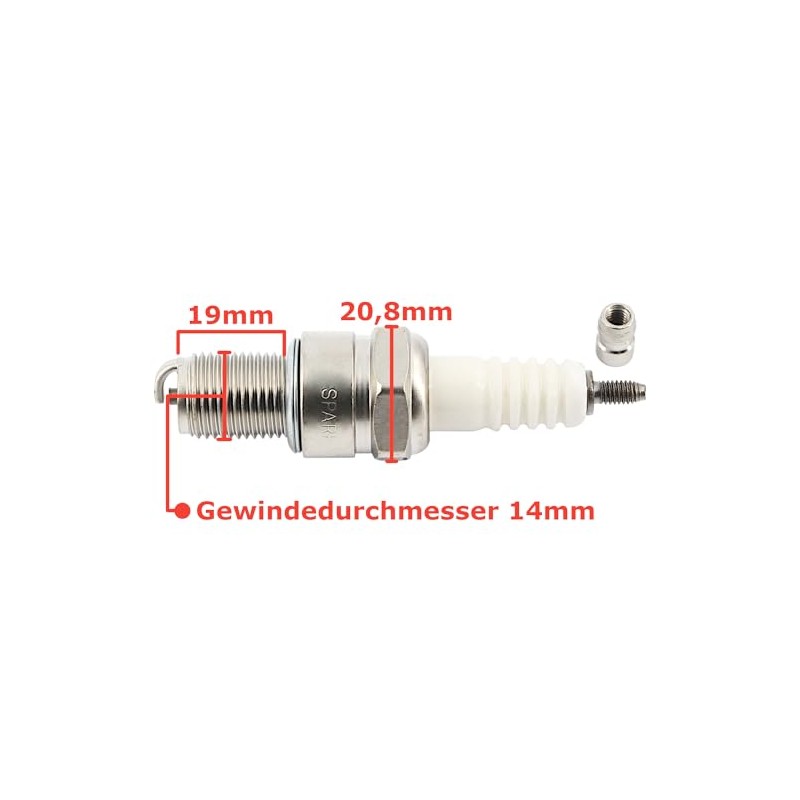 Area1 Scooter Spark Plug Type BR7ES (Protected) 50 cc 2
