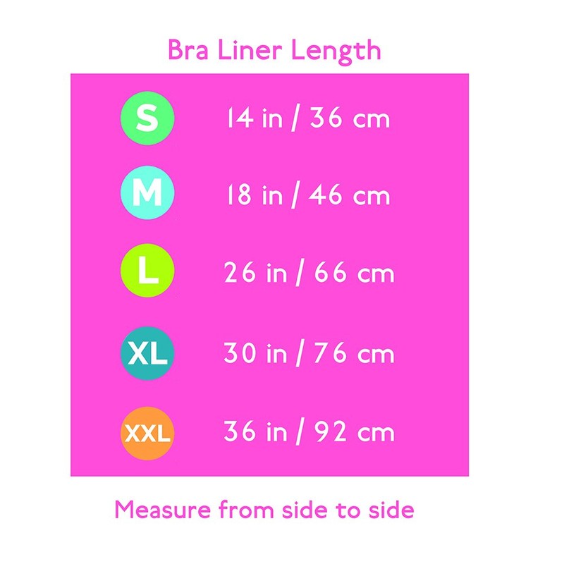 Moisture Wicking Cotton Bra Liners: (Pack of 3) Size M,