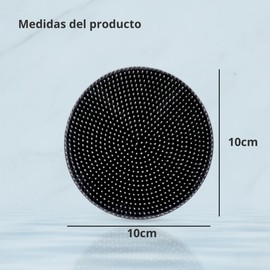 Cepillo Corporal de Silicona Textura Suave Color Negro