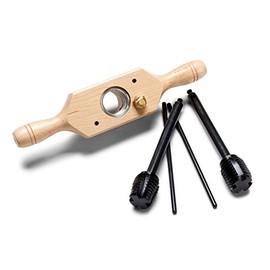 Kings County Tools Tap and Die Set | 3/4 Inch Size | Cuts Male & Female Wooden Threads | Two-Handed Thread Box | Bottoming Tap | Long-Lasting Steel Cutters with Aluminum Wear Fittings