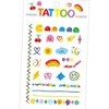 타투스티커 레인보우두들 라인그림 감성포인트 데일리데코 패션 스티커 Rainbow Doodle Line Drawing Tattoo Sticker Daily Deco Fashion Sticker