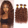 Yuksoocosh Brown Bundles Human Hair Color #30 Light Brown Human