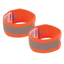 Ergodyne GloWear 8100 Hi Vis Reflective Arm/Leg Band with Hook and Loop, 2-Pack