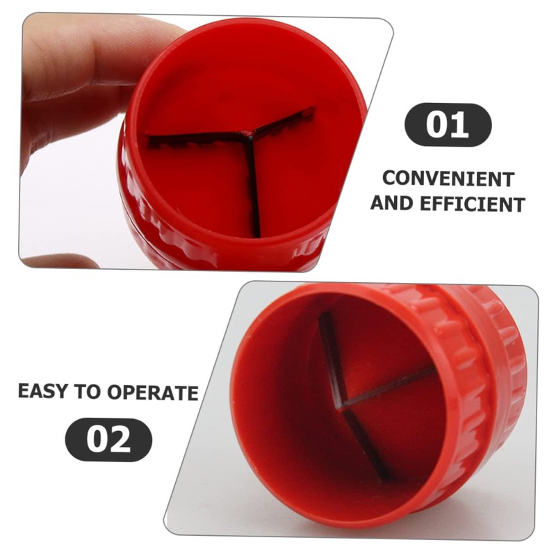 Tofficu 2pcs Copper Reamer Deburring Tool Inner Outer Chamfer Tool