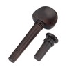 1Set Ebony Wood Violin Parts 4/4 Fittings Chinrest Pegs Tailpiece