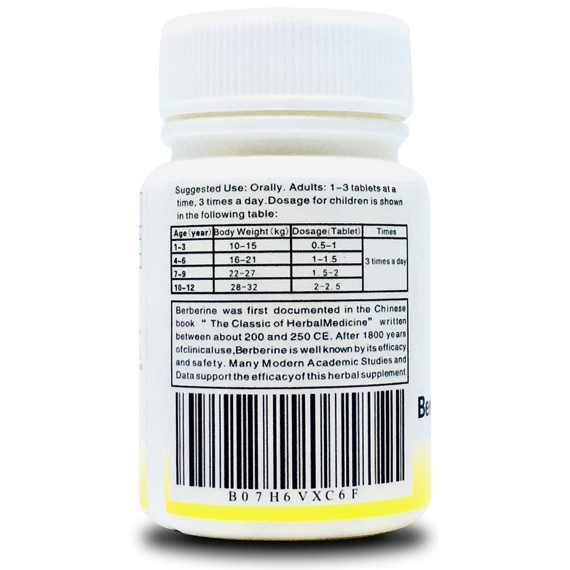 Kangyacare Berberine Herbal Pills - Huang Lian Su (黄连素) -