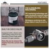 CAMPINGMOON 3 Outlet Camping Stove Adapter, Inlet: 16oz/1Lb Small Propane