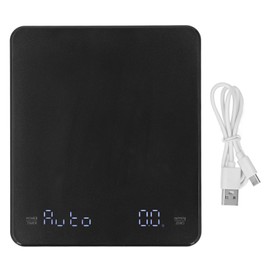 Coffee Scale with Timer Intelligent Rechargeable 0.1g Digital Table Top Electronic Accurate Second Reading Tool