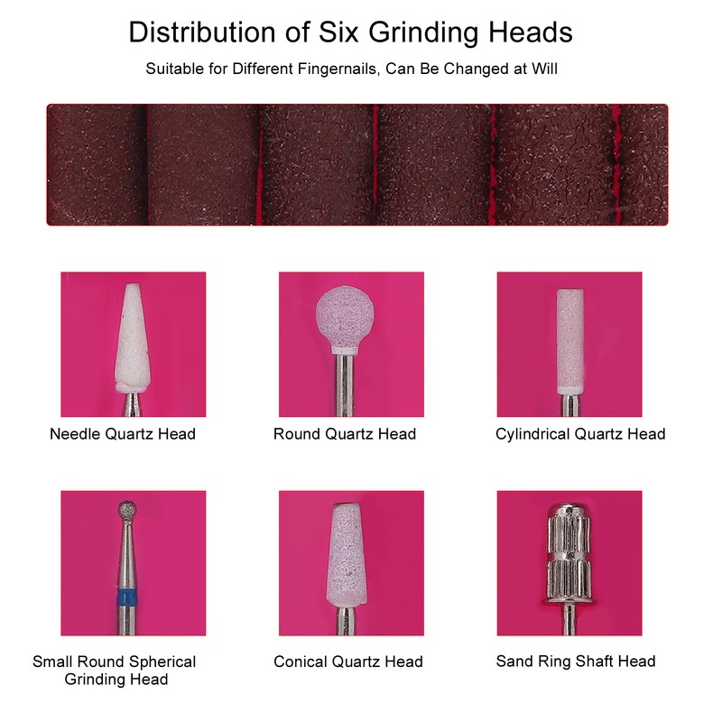 Portable Manicure Pedicure Nail Drill Kit Electric Nail Drill Machine