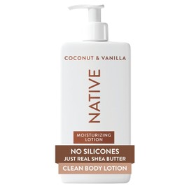 Native- Loción corporal que contiene humectantes de origen vegetal de origen natural para mujeres y hombres | Restaura la piel seca