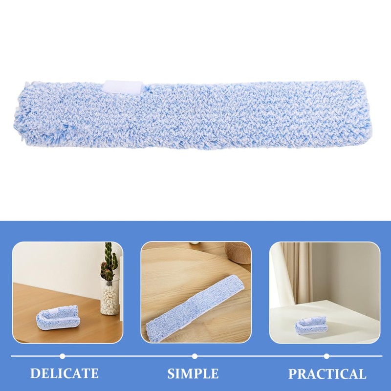 HEALEEP 2pcs Fabric Washer Replacement Glass Cleaning Pads Window Cleaning