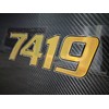 Domed 3D Boat Registration Numbers and Letters Sport Series (Gold/Black