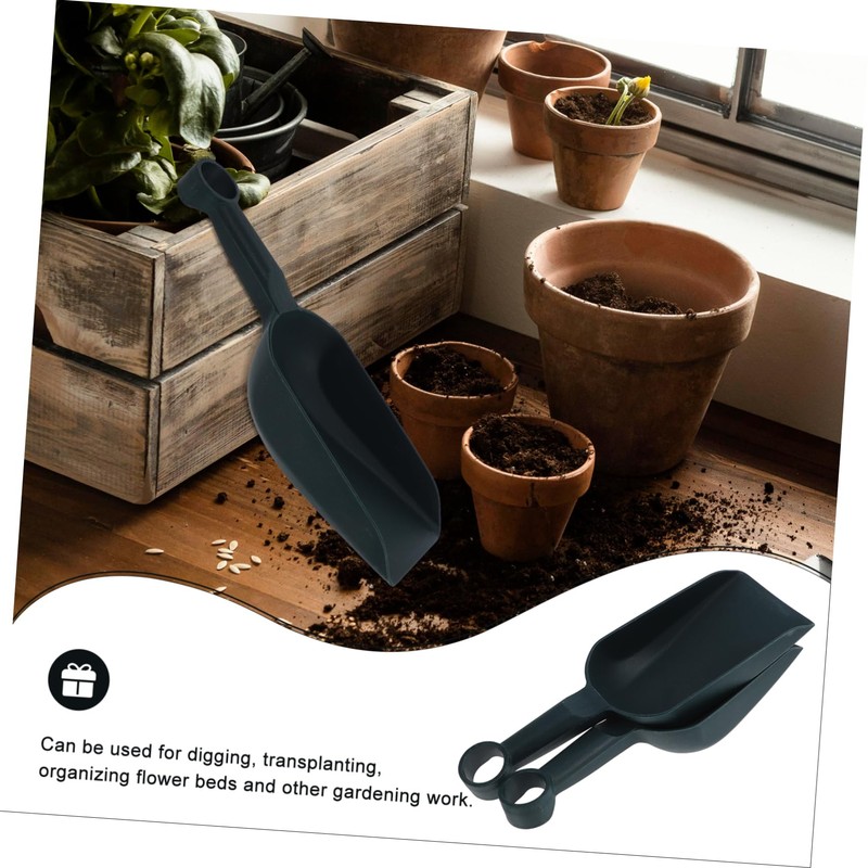 iplusmile Garden Tool Set 2 Plastic Shovels for Planting Transplanting