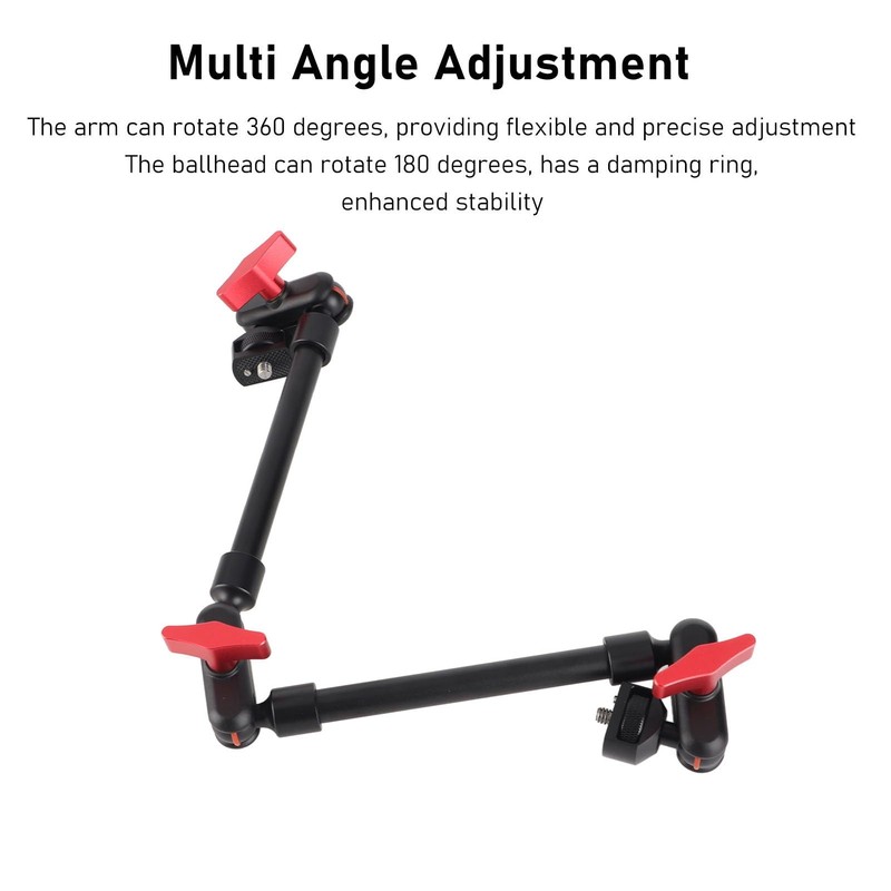 Adjustable Articulating Arm, 22"/57cm Double Ball Head Magic Arm, Multi