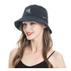 ZLYC Unisex Fashion Embroidered Bucket Hat Summer Fisherman Cap for