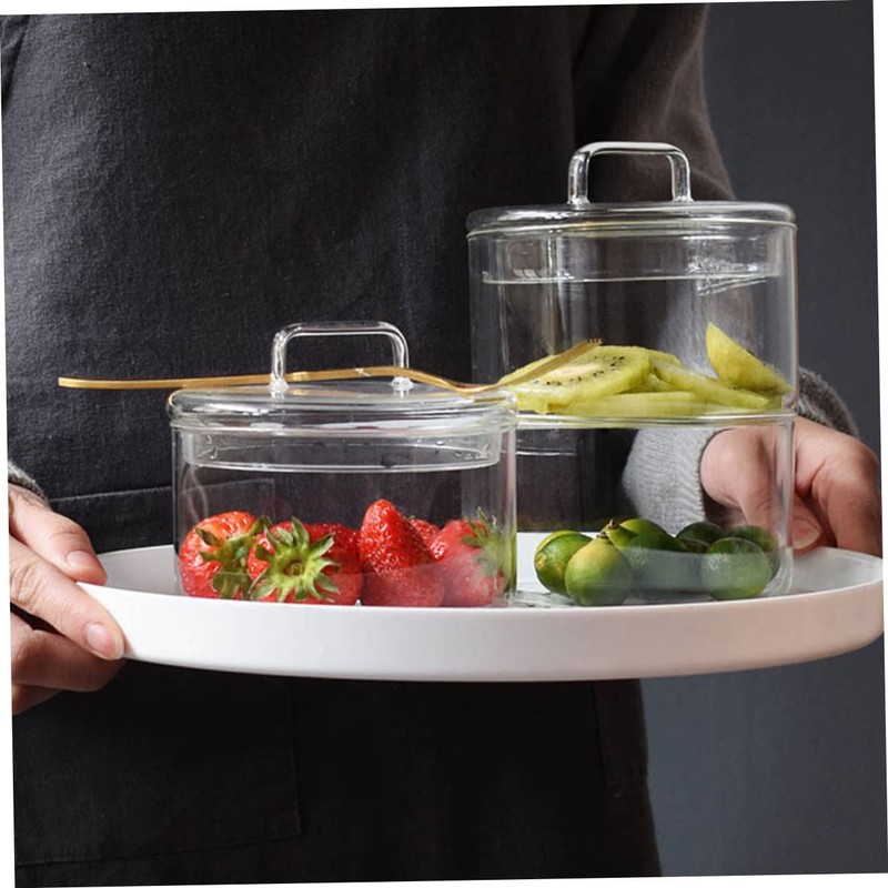 ULTECHNOVO 1Set Stackable Fresh Keeping Bowls for Salad and Grain