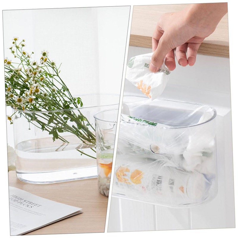 BUGUUYO Wall-Mounted Trash Can Hanging Storage Bin Recycling Office Classroom