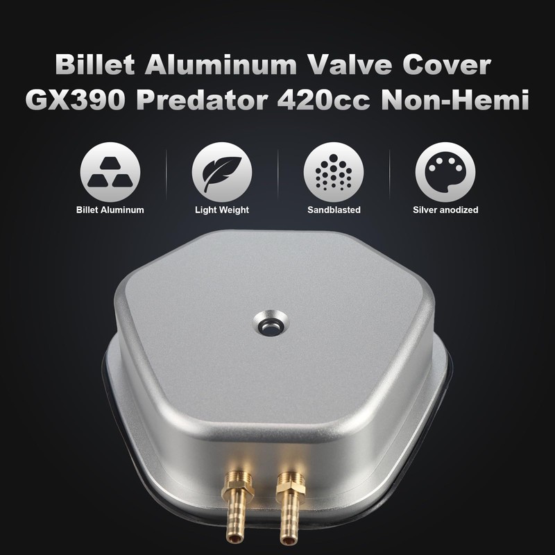 FUWTLP Billet Aluminum Valve Cover For Predator 420cc Non-Hemi For