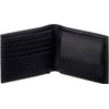 Armani Exchange Men's Essential, Plain, Printed Logo Bi-Fold Wallet, Black,